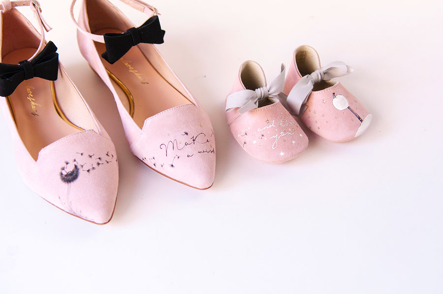 Zapatos con mensaje...